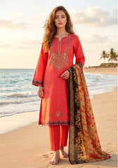 Lawn 3 Pcs Embroidered