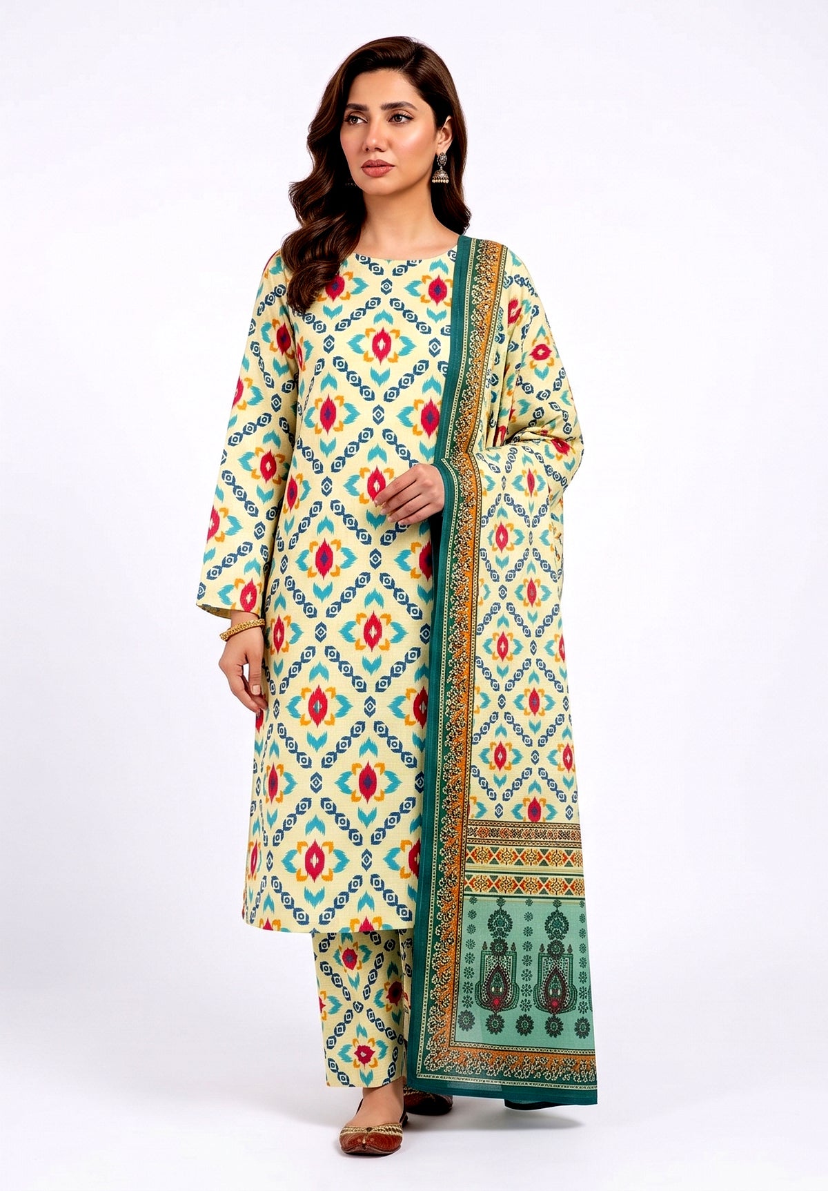 Bareeze Doaria Linen 2027 with original stamp