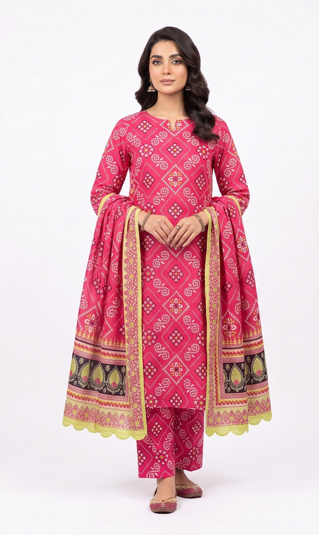 Bareeze Doaria Linen 2027 with original stamp