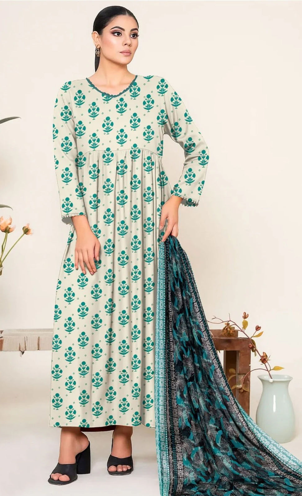Botanic Bloom 3-PC Unstitched